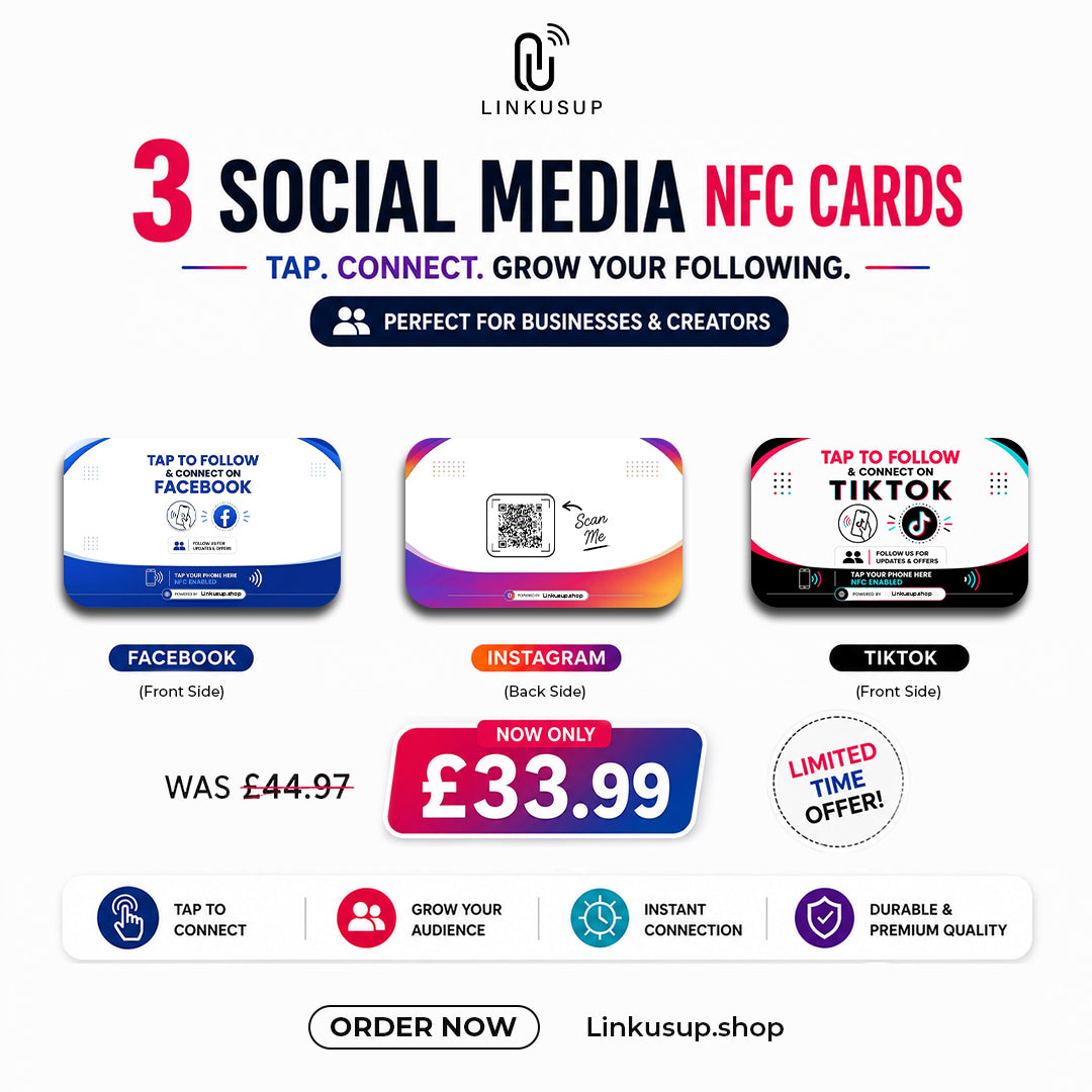 Social Media NFC Tap cards