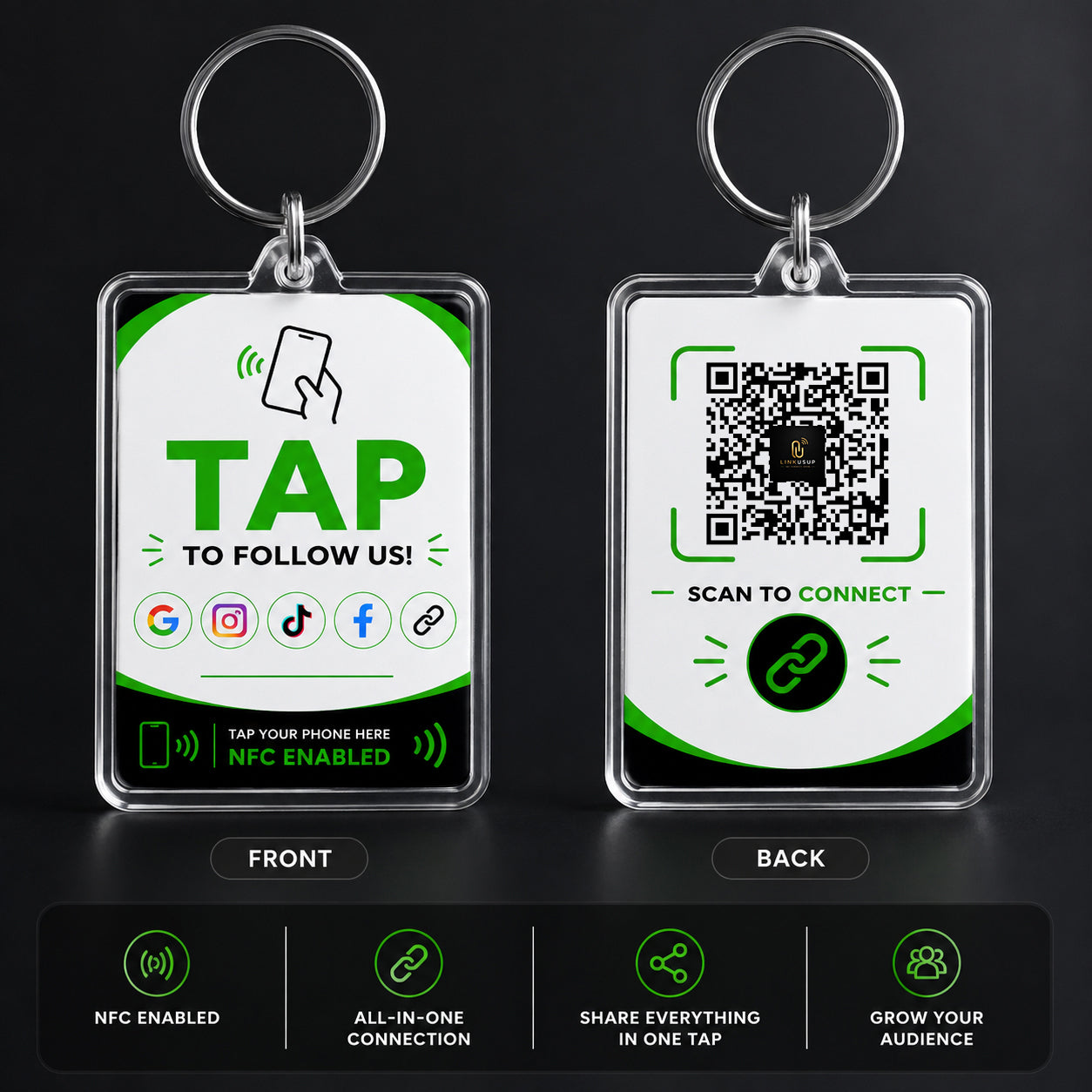 All in one Business NFC Keyring