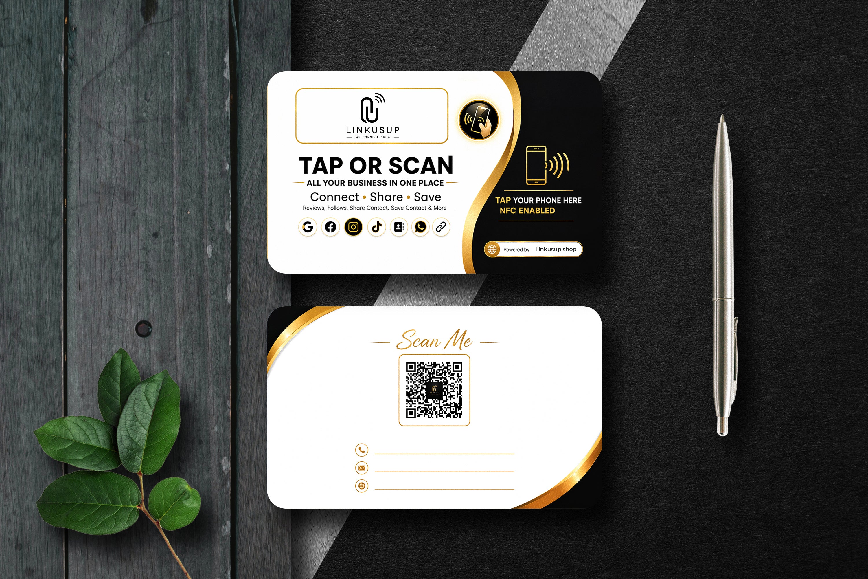 All in one Business NFC Cards with your Logo