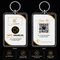 All in one Business NFC keyring with your logo