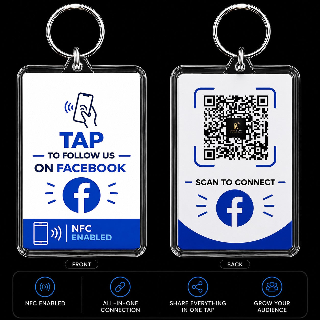 Facebook NFC Keyring