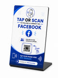 Facebook NFC A6 Plastic Sign