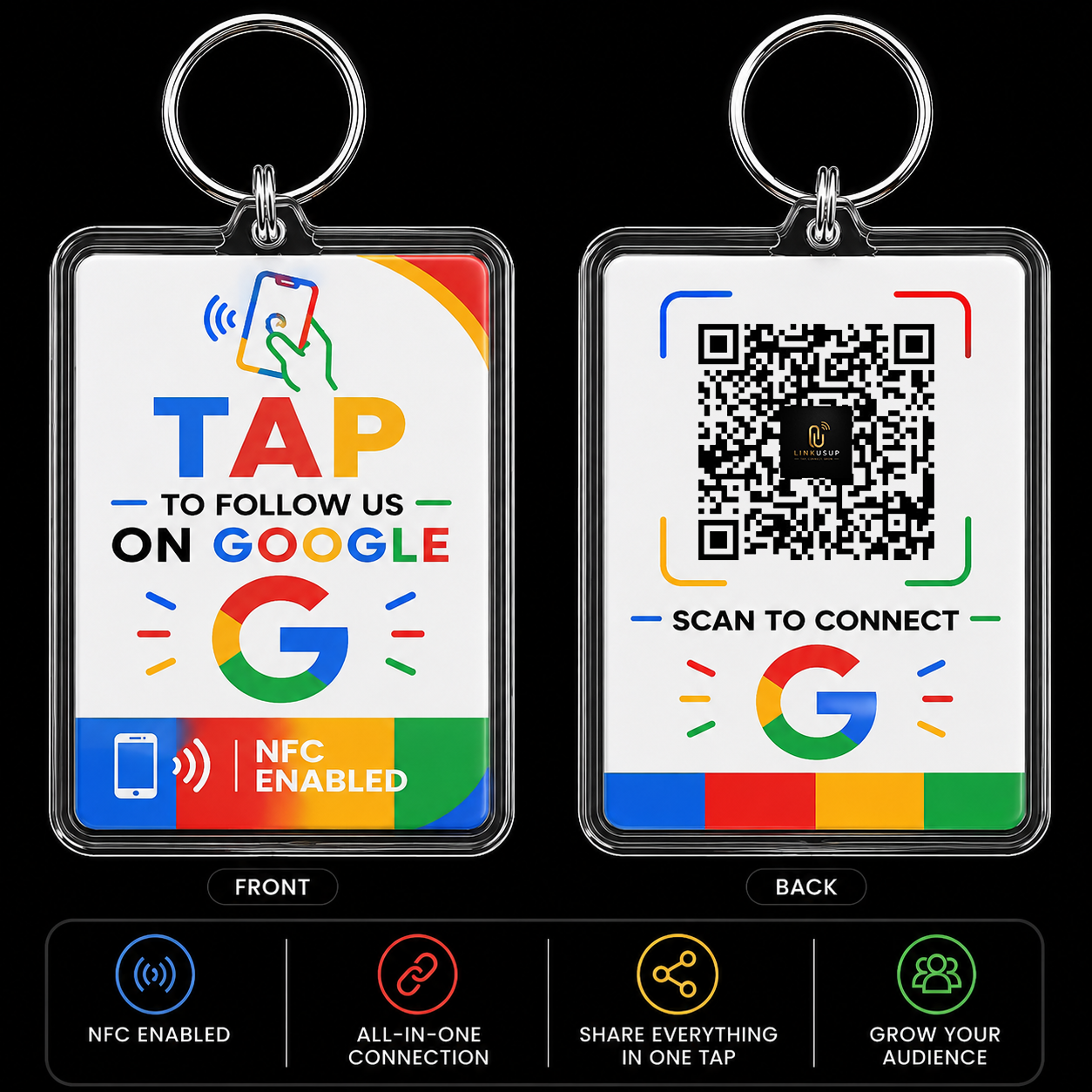 Google Review NFC Keyrings