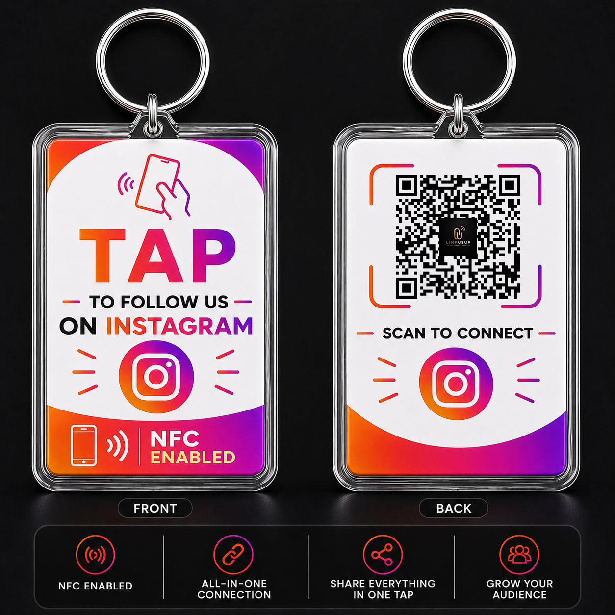 Instagram NFC Keyrings