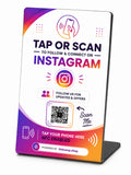 Instagram NFC A6 Plastic Sign