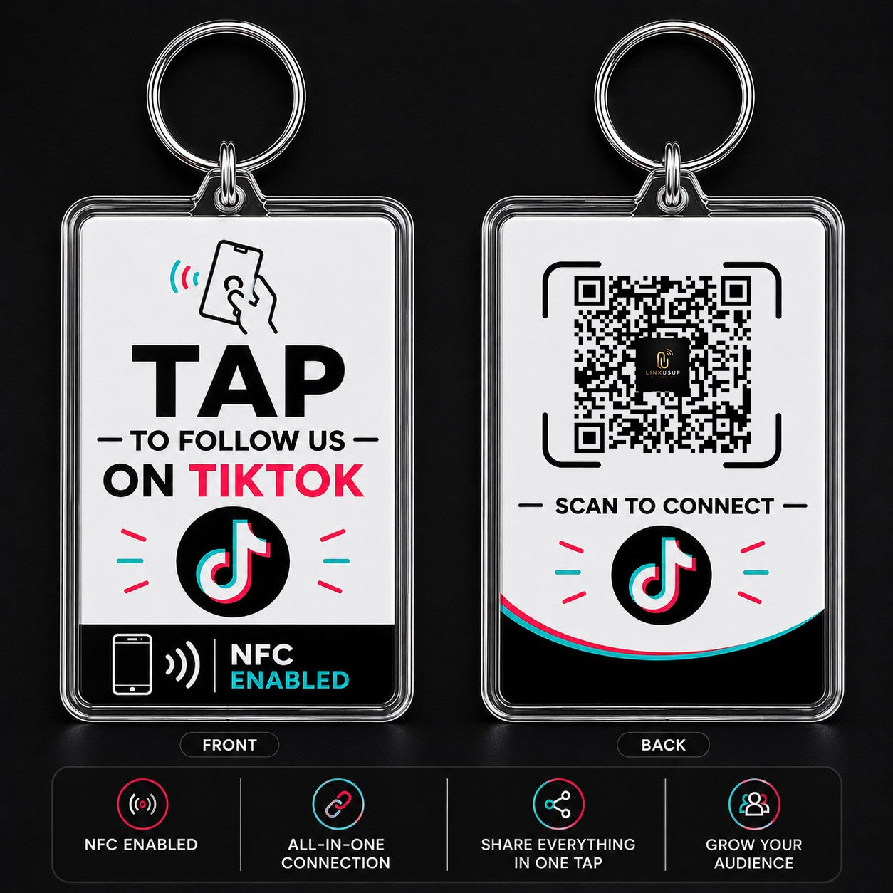 TikTok NFC Keyrings